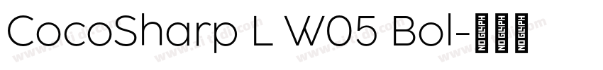 CocoSharp L W05 Bol字体转换
